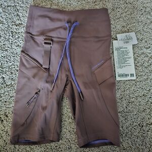 Lululemon Outdoor Research Brown Shorts with Purple Accents